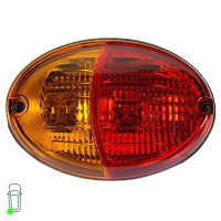 Rear Light Set left right 24 V P21/5W P21W HELLA suitable for BOMAG