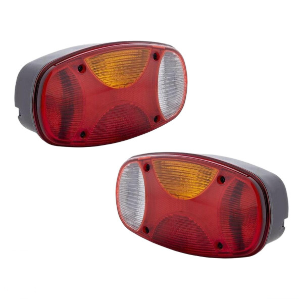 Rear Light Set left right 12 V R10W P21W HELLA suitable for VOLVO