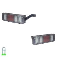 Rear Light Set left right 24 V LED HELLA suitable for...