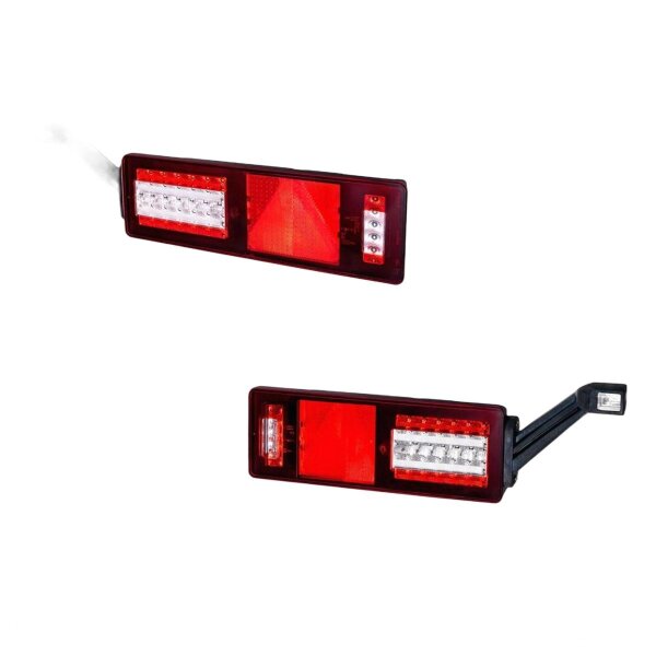 Rear Light Set left right 24 V LED HELLA suitable for various vehicles
