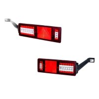 Rear Light Set left right 24 V LED HELLA suitable for...