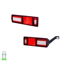 Rear Light Set left right 24 V LED HELLA suitable for...