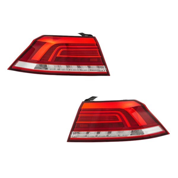 Rear Light Set left right 12 V LED HELLA suitable for VW PASSAT