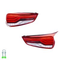 Rear Light Set left right 12 V LED W16W HELLA for e.g....