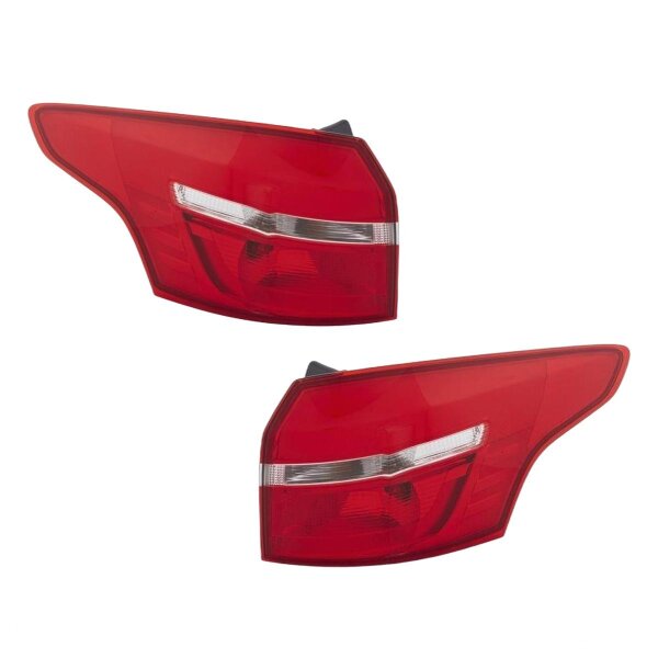 Rückleuchten-Set links/rechts P21W HELLA für Ford Focus III Turnier