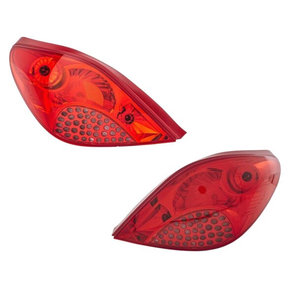Rückleuchten-Set links/rechts P21W HELLA für Peugeot 207 Cc (WD_)