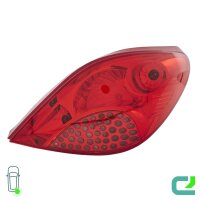 Rückleuchten-Set links/rechts P21W HELLA für Peugeot 207 Cc (WD_)