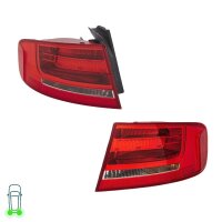 Rear Light Set left right 12 V P21W Bulb technology HELLA...