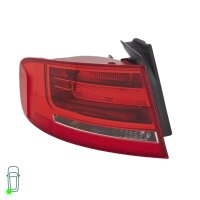 Rear Light Set left right 12 V P21W Bulb technology HELLA for AUDI A4