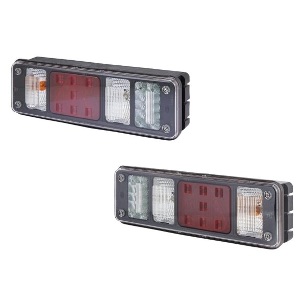 Rear Light Set left right 24 V P21W LED PY21W HELLA suitable for DAF