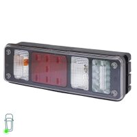 Rear Light Set left right 24 V P21W LED PY21W HELLA suitable for DAF