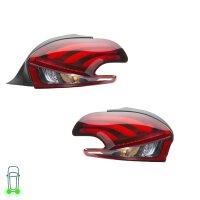 Rear Light Set left right 12 V LED P21W PY21W HELLA for...