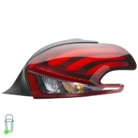 Rear Light Set left right 12 V LED P21W PY21W HELLA for PEUGEOT 208