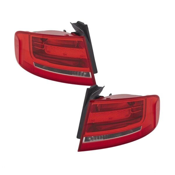 Rear Light Set left right 12 V P21W Bulb technology HELLA for AUDI A4