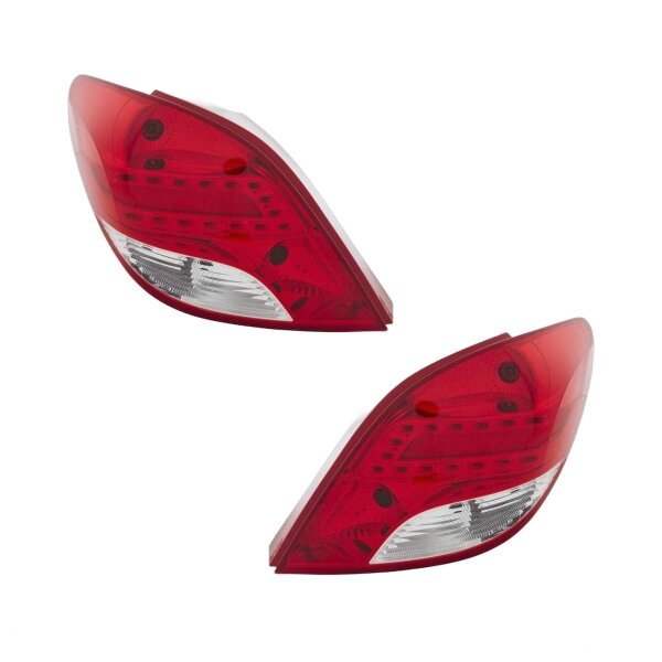 Rückleuchten-Set links/rechts P21W HELLA für Peugeot 207/207+ (WA_, WC_)