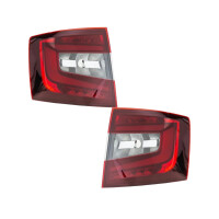 Rear Light Set left right P21W PY21W HELLA for SKODA OCTAVIA