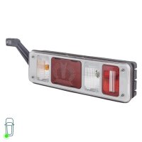 Rear Light Set left right 24 V P21W PY21W LED HELLA for SCANIA