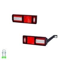 Rear Light Set left right 24 V LED HELLA suitable for...