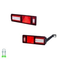 Rear Light Set left right 24 V LED HELLA suitable for...