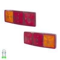Rear Light Set left right 12 V 24 V P21W R10W Halogen...