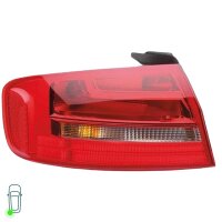 Rear Light Set left right 12 V P21W Bulb technology HELLA for AUDI A4