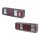 Rear Light Set left right 24 V LED P21W PY21W HELLA suitable for DAF