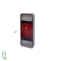 Rear Light Set left right 24 V LED HELLA suitable for FRUEHAUF