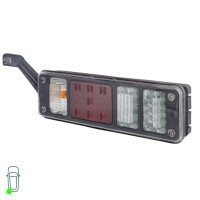 Rear Light Set left right 24 V PY21W LED HELLA suitable for various vehicles