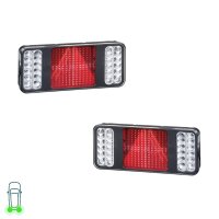 Rear Light Set left right 24 V LED HELLA for SCHMITZ...