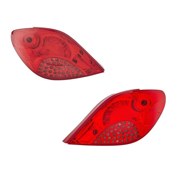 Rückleuchten-Set links rechts 12 V P21W PY21W W5W HELLA für PEUGEOT 207