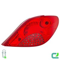 Rückleuchten-Set links/rechts P21W HELLA für Peugeot 207/207+ (WA_, WC_)