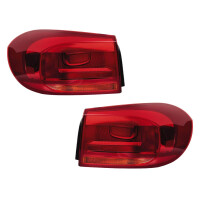 Rear Light Set left right 12 V P21W HELLA suitable for VW...