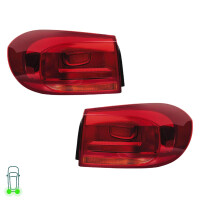 Rear Light Set left right 12 V P21W HELLA suitable for VW...