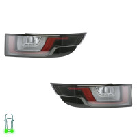 Rear Light Set left right 12 V LED W16W HELLA for LAND...