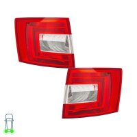 Rear Light Set left right P21W PY21W W5W HELLA for SKODA...