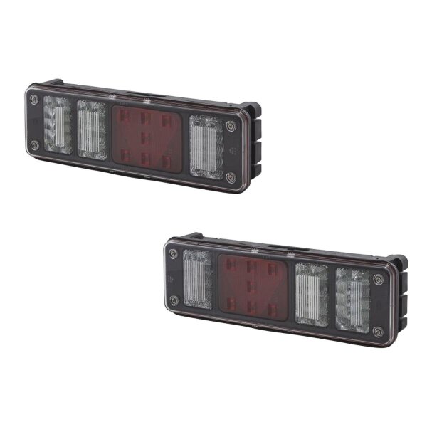 Rear Light Set left right 24 V LED HELLA suitable for various vehicles