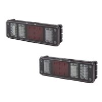 Rear Light Set left right 24 V LED HELLA suitable for...