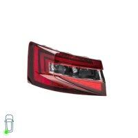 Rear Light Set left right 12 V LED HELLA suitable for SKODA SUPERB