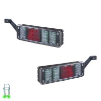 Rear Light Set left right 24 V LED HELLA suitable for...