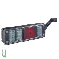 Rear Light Set left right 24 V LED HELLA suitable for various vehicles