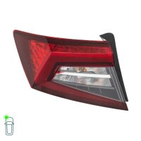 Rear Light Set left right 12 V LED W16W HELLA for SKODA KAROQ