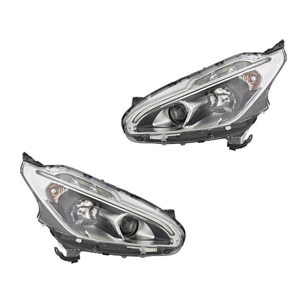 Scheinwerfer-Set links/rechts Halogen + LED H7 Valeo für PEUGEOT 208 I