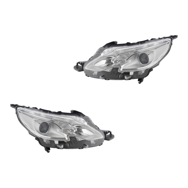 Scheinwerfer-Set links/rechts Halogen H7 Valeo für PEUGEOT 2008 I