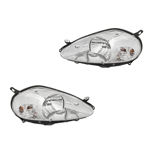 Scheinwerfer-Set links/rechts Halogen H4 Valeo für FIAT GRANDE PUNTO