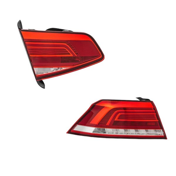 Rear Light Set left 12 V LED HELLA suitable for e.g. VW PASSAT
