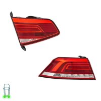 Rear Light Set left 12 V LED HELLA suitable for e.g. VW...