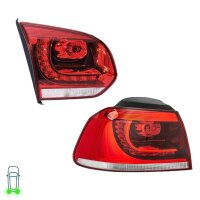 Rear Light Set left 12 V LED W16W WY21W HELLA for e.g. VW...
