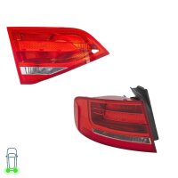 Rear Light Set left 12 V P21W W16W Bulb technology HELLA...