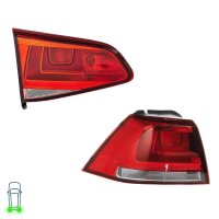 Rear Light Set left 12 V W16W WY21W W21W HELLA for e.g....