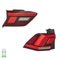 Rear Light Set left 12 V LED WY21W HELLA suitable for VW...